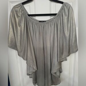 Silver shimmer lame’ top